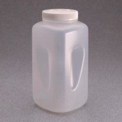 Square bottles, wide mouth Nalgene™, PPCO, with screw cap, PP | Volume ml : 4000